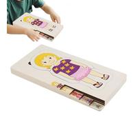 Kids Skeletal Puzzles Toy | Toddler Wood Human Body Puzzles,Anatomy Learning Game Students Activity for Bedroom Living Room Travel School Classroom Kindergarten