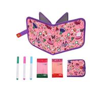 Kids Sketchbook, Reusable Erasable 20.5cm, Dual-Sided Dry Erase Travel Board, Portable Whiteboard Set, Eco Friendly Writing Tablet, for Home School Travel Camping