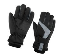 Kids Ski Gloves with Double Layer | Double Layer Insulated Cold Weather Mittens with Reflective Strips, Anti-Slip Palm for Winter Sports