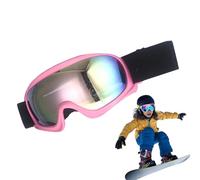 Kids Ski Goggles - Protective Snow Eyewear, Clear Anti-Fog Lens, Flexible Fit, Adjustable Head Strap, Warm Snowboard Glasses, Durable TPU Frame | for Winter Vacation Skiing Snowboarding Holiday A