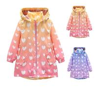 Kids Ski Jacket for Winter Coat Long Puffer Coat Padded Windproof Down Coats with Hood Teens Thicken Bodywarmer Parka Peacoat Drawstring Waist School Outfits Outerwear for 4-12 Years