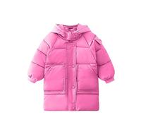Kids Ski Jacket for Winter Coat Thicken Puffer Coat with Hood Padded Windproof Down Coatsteens Long Bodywarmer Parka Peacoat Drawstring Waist School Outfits Outerwear for 2-12 Years