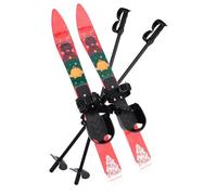 Kids Ski Set for Beginners - Cross Country Snow Skis with Poles and Bindings for Ages 3-4 - Perfect for Backyard Winter Sports