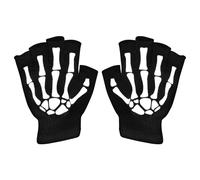 Kids Skull Gloves | Children Halloween Cycling Skeleton Mittens | Halloween Skeleton Mittens for Running, Outdoor Cycling, Skiing