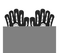 Kids Skull Gloves,Halloween Children Cycling Skull Gloves | Halloween Costume Accessory for Ages 5-12 Children, Boys