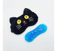 Kids Sleep Mask, 1PC Cat Cooling Gel Eye Covers | Blackout light-blocking eye covers for girls and boys. Reusable gel pads for nap therapy, travel, and home use.