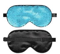Kids Sleep Mask | Kids Eye Mask with Magic Flip-Sequins | 100% Mulberry Silk Blackout Sleeping Mask with Adjustable Strap (5-15 Years) | Gift for Girls & Boys (Blue)