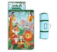 Kids Sleeping Bag,Nap Mat with Removable Pillow & Blanket Toddler Nap Mat