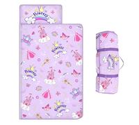 Kids Sleeping Bag,Nap Mat with Removable Pillow & Blanket Toddler Nap Mat