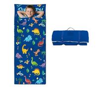 Kids Sleeping Bag-Pillow,Mat and Blanket Included-Comfy Nap Mat for Toddlers Boys,All-In-One Sleepover Bag for Travel Nursery,Gift for Birthday Christmas,Dinosaur
