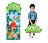 Kids Sleeping Bag with Pillow,All-In-One Nap Mat for Toddlers Boys Girls,Cosy Children Sleepover Bag for Travel Nursery,Gift for Birthday Christmas