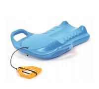 Kids Slide Plastic Snow Sledge Rope Handle Lightweight Safe Winter Fun 2 Colours