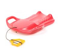 Kids Slide Plastic Snow Sledge Rope Handle Lightweight Safe Winter Fun 2 Colours