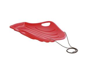 Kids Slide Plastic Snow Sledge Sea Shell Shape Rope Handle Speed Safe Stable Fun