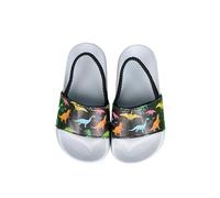 Kids Sliders Summer Breathable Soft Sole Beach Shoes with Heel Strap Cartoon Open Toe Outdoor Slippers for Age 2 To 5