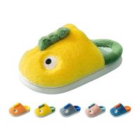 Kids Slippers Dinosaur Plush Boys Girls Slippers Warm Winter House Shoes | Toddler Funny Non-Slip Barefoot Shoes Kids Cute Fleece Sliders Novelty Indoor Outdoor Sliders