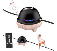 Kids Smart Jump Rope Machine, Electronic Skipping Rope with Remote Control, Bluetooth Music & LED Counter, 10 Adjustable Speeds, Cordless Skipping Ropes Machine for Kids & Adults (B - Pink)