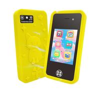 Kids Smart Phone for Boys and Girls, Christmas Birthday Gifts for Age 3-10 Kids Toys Cell, 3" Touchscreen Toddler Learning Play Toy Phone with Dual Camera, Game, Music Player, 16GB Card (Yellow)