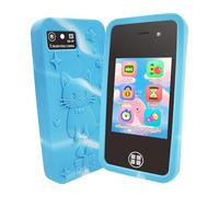 Kids Smart Phone for Boys, Christmas Birthday Gifts for Age 3-10 Kids Toys Cell, 3" Touchscreen Toddler Learning Play Toy Phone with Dual Camera, Game, Music Player, 16GB Card (Blue)