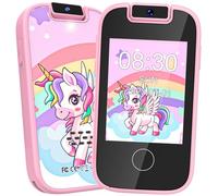 Kids Smart Phone for Girls, Unicorn Gifts for 3-8 Year Olds, MP3 Music Player with Dual Camera, Learning Toys for Christmas or Birthday Presents with SD Card