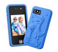 Kids Smart Phone Toy with 16GB SD Card & Drop-proof Silicon Case - 3.0” Touchscreen, Dual Camera, MP3 & 14 Educational Games - Parental Control & Habit Tracker - Christmas Birthday Gift for Boys Girls