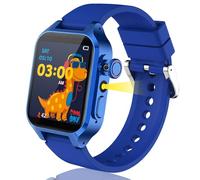Kids Smart Watch 32 Games, 22 World Famous Landmarks, Audio Books & Learning Cards, 3 Sport Modes, Calendar, Habit Tracking, Class Mode, Alarm, Calculator, MP3, Pedometer, Smart Watch for Kids 3-14 Ys