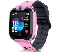 Kids Smart Watch Boys Girls, Smart Watch for Kids with Two Way Call SOS 16 Games HD Camera Music Alarm School Model with SD Card Smartwatch Birthday Gifts for Boys & Girls 4-12Y (Pink-SOS)