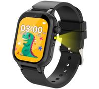 Kids Smart Watch for Kids 32 Games, Fitness Tracker Watch Pedometer,Alarm Habit Tracking with 3 Sports, Auidobook, Learn Card, School Mode, HD Camera,Music,Smartwatch Gifts for Ages 4-12(Black)