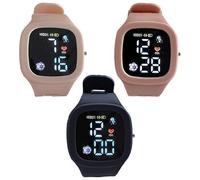 Kids Smart Watches - Kids Silica Gel Watch | Silicone Kid Smart Watch | Square Wristwatches Glow-in-The-Dark Colorful LED Display | Multi-Function Digital Watches Educational Toys for boyss and Girls