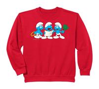 Kids Smurfs Kids Singing Chior Smurf Christmas Fun Winter Festive Sweatshirt