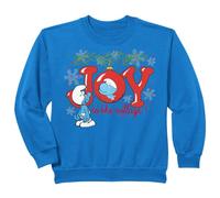 Kids Smurfs Kids Smurf Christmas Village Nice List Festive Santa Sweatshirt