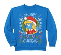 Kids Smurfs Kids Smurfette Christmas Sleigh Wonderland Winter Sweatshirt