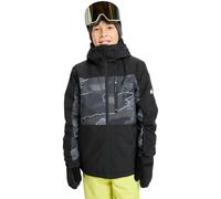 Kids' snowboarding jacket Quiksilver Side Hit Printed Noir 14 ans