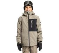 Kids' snowboarding jacket Quiksilver Side Hit Solid Beige 10 ans