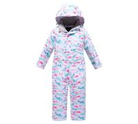 Kids Snowsuit, Ski Suit Kids Snowsuit 2 Piece Children Snowproof Windproof 2-Piece Winter Jacket and Snow Pants Outfits Set Ski Jacket and Trousers Set Snow Suit Outdoor White