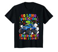 Kids So Long Preschool Kindergarten Here I Come Dinosaur T-Shirt