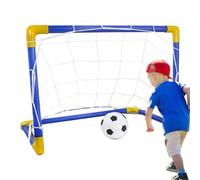 Kids Soccer Ball Goal Junior Training Set, Foldable Compact Frame, Precision Target Net System, Durable Sports Structure, Backyard Skills, Games for Children, Team, Sporty Development
