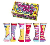 Kids Socks for Boys & Girls, 6 Colourful Cotton Rich Fun Odd Socks Gift