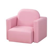 HOMCOM Kids Mini Sofa 2 In 1 Table Chair Set Children Armchair Seat Girl Boys