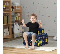 Kids Sofa Bed, Foldable Toddler Couch Chair, Children Armchair AIYAPLAY Blue One Size