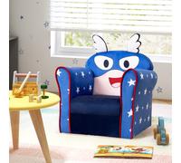 Kids Sofa Children Armrest Upholstered Chair Cute Pattern Armchair Solid Frame