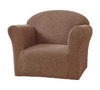 AIMENJOY Kids Sofa Cover High Stretch Children's Chair Cover Mini Size Sofa Slipcovers, 1 Seat Armchair Couch Cover for Children/Toddlers/Baby (Coffee)