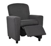 Kids Sofa Footrest Linen Recliner Armchair Playroom Bedroom Grey