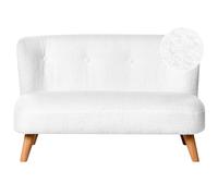 Kids Sofa LOTE Boucle White