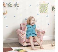 AIYAPLAY 2 Piece Kids Sofa Set with Unicorn Design, for Nursery, Pink
