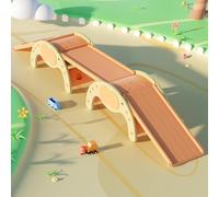 Kids Sofa Slide Climbing Slide for Bed Toys for Kids Playing Home Easy to Assemble The Lengthen Board Playset for Having Fun (Climbing Frame Set-Orange)