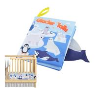 Kids Soft Books, Touch & Feel Crinkle Activity Books, Early Education & Development Toys, Funny 3D Learning Book for Ages 0-3