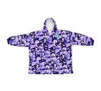 Kids Soft 'n' Snug Purple Camo Plush Blanket Hoodie