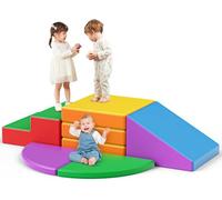 Kids Soft Play Building Blocks, Indoor giant building blocks for Toddlers ages 1-3，Montessori Activity Toys for Toddlers (Five-piece set - pearl cotton (leather case) - colourful)
