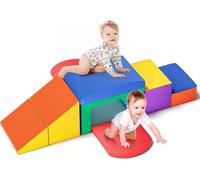 Kids Soft Play Building Blocks, Indoor giant building blocks for Toddlers ages 1-3，Montessori Activity Toys for Toddlers ((Six-piece set-color))